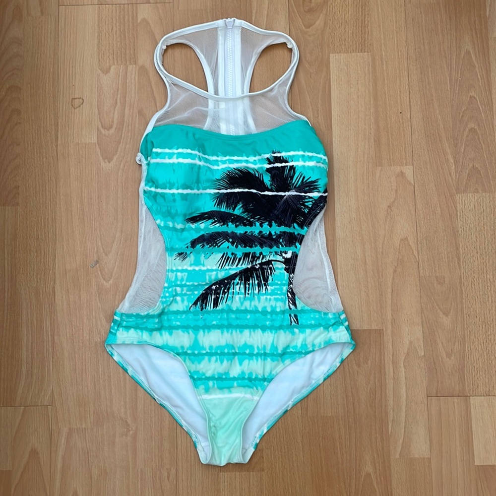 NWT- Surf racer back one piece swimsuit from OP